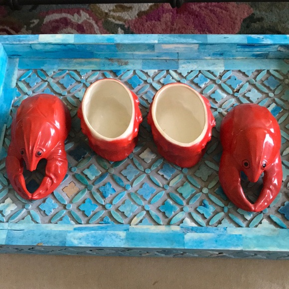 Catch of the day! 2 vintage ceramic lobster dishes - Picture 2 of 5